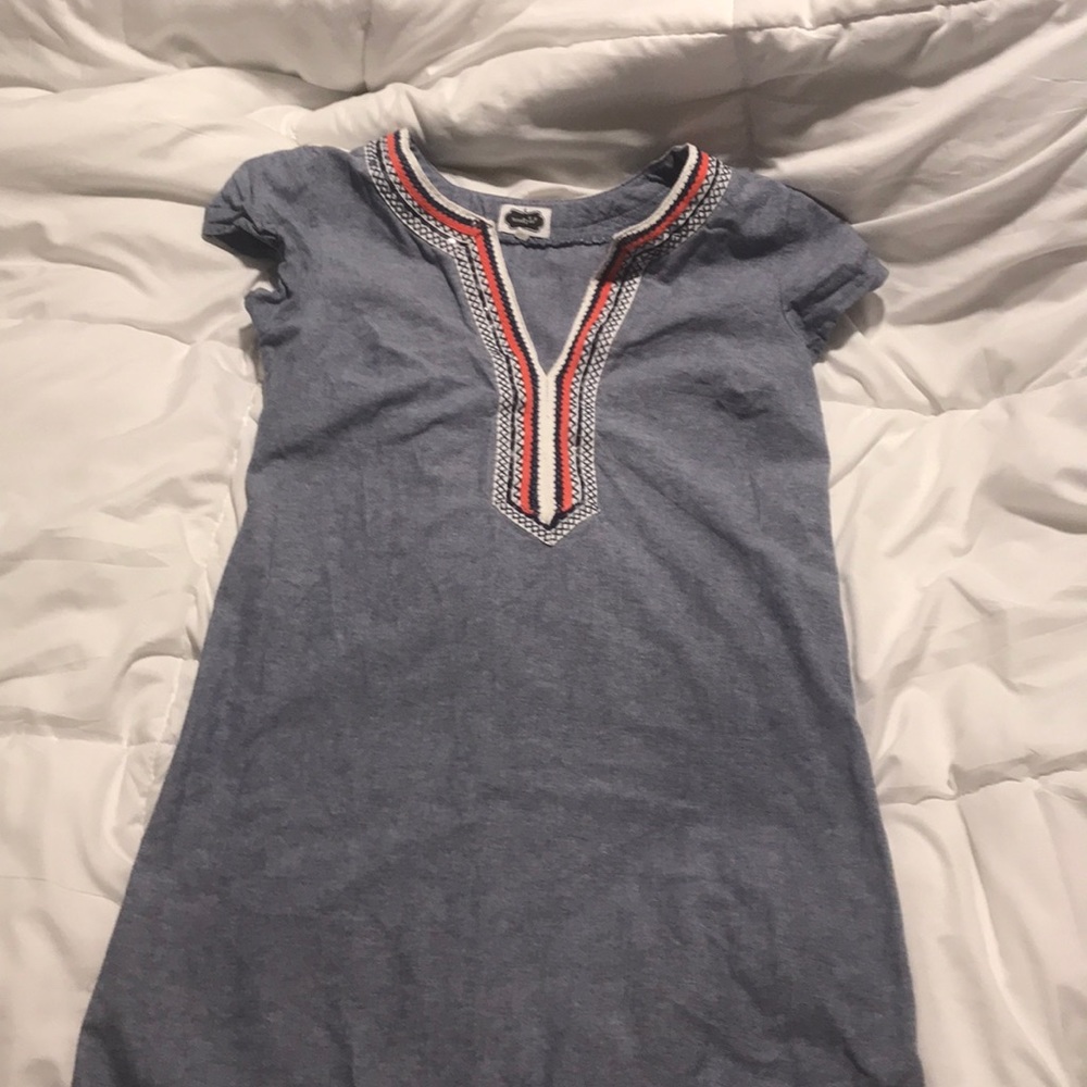 Denim cap sleeve dress EUC